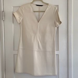 Zara faux leather midi dress